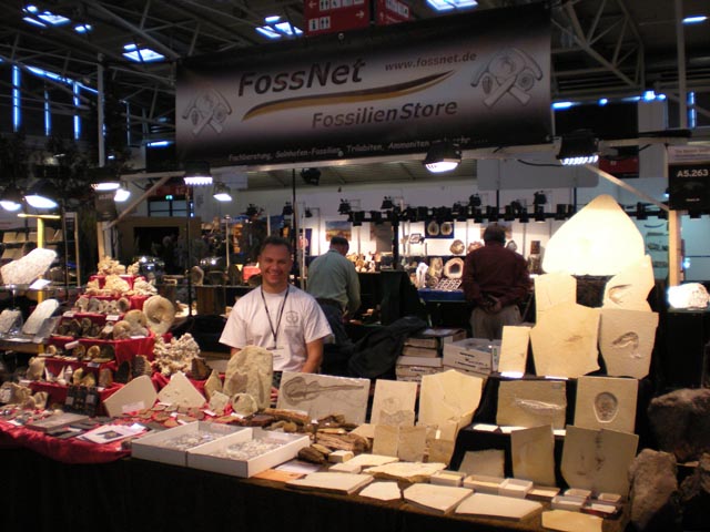 Fossilien Stand von FossNet